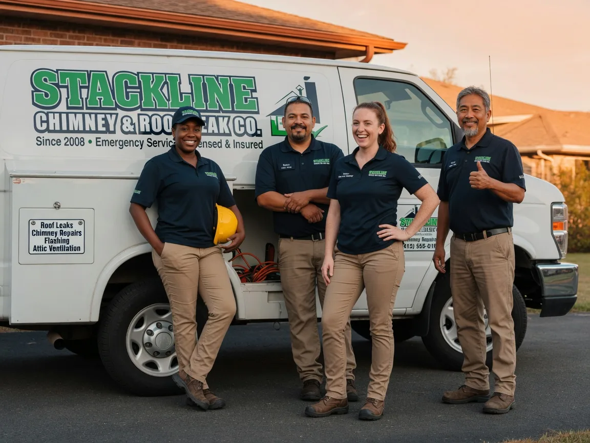 Chimney flashing repair company in Sharon, OK